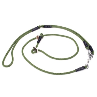 Mystique Retrieverleine Umhängeleine Hunting Profi 8mm olivgrün M - 295cm