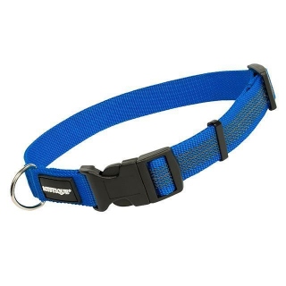 Mystique Gummiertes Halsband 30-40cm 25mm blau