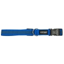 Mystique Gummiertes Halsband 30-40cm 25mm blau