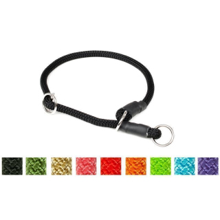 Mystique® Halsband Nylon rund mit Zugbegrenzung 8mm schwarz 40cm