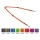 Mystique® Gummierte Koppel verstellbar 15mm rot 50-90cm