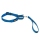 Mystique® Gummierte Agility Leine 25mm blau 45-60cm