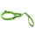 Mystique® Gummierte Agility Leine 25mm neon grün 45-60cm