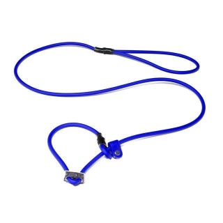 Mystique® Biothane Moxonleine 6mm blau 130cm Moxon mit Zugbegrenzung