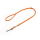 Mystique® Gummierte Umhängeleine Leine 15mm Standard Karabiner neon orange 2m