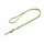 Mystique® Gummierte Umhängeleine Leine 12mm Standard Karabiner neon grün 2,5m