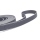 Mystique® Biothane Schleppleine 13mm vernäht mit HS Standard Karabiner beta grau 5m