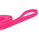 Mystique® Biothane Schleppleine 19mm vernäht mit HS Scherenkarabinerhaken beta neon pink 10m