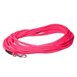Mystique® Biothane Schleppleine rund 6mm Standard Karabiner neonpink 5m