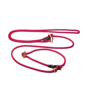 Hunting Profi lautlos Umhängeleine 8mm mit Zugbegrenzung 280cm pink