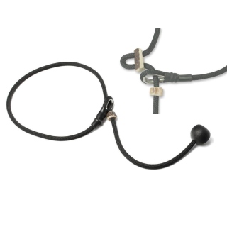 Mystique® Field trial Kurzführer 6mm mit Zugbegrenzung schwarz 80cm