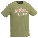 Pinewood 5040 Forest T-Shirt Grün Melange (731)