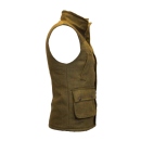 Walker and Hawkes Herren Tweed Weste Derby Warrington – Dark Sage