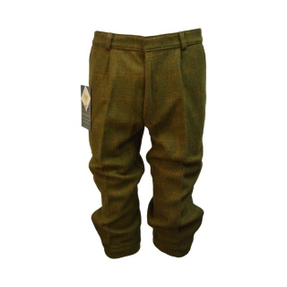 Walker and Hawkes Herren Tweed Kniebundhose Derby Oakridge – Shooting Plus Twos – Dark Sage 40