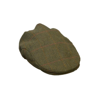 Walker and Hawkes Herren Tweed Flat Cap Derby Cambridge – Dark Sage