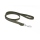Mystique® Gummierte Leine 15mm mit Handschlaufe Standard Karabiner khaki 1m