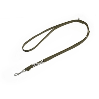 Mystique® Gummierte Umhängeleine Leine 12mm Standard Karabiner khaki 2m