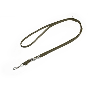 Mystique® Gummierte Umhängeleine Leine 15mm Standard Karabiner khaki 2m