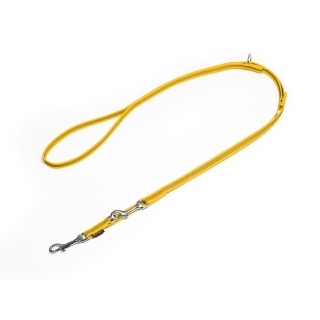 Mystique® Gummierte Umhängeleine Leine 15mm Standard Karabiner gelb 2m