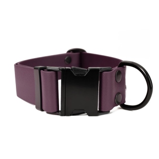 Mystique® Biothane Klick Halsband 38mm weinrot 40-50cm