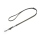 Mystique® Gummierte Umhängeleine Leine 15mm Standard Karabiner beige 2m