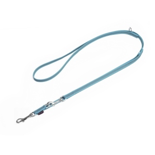 Mystique® Gummierte Umhängeleine Leine 15mm Standard Karabiner hellblau 3m