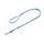 Mystique® Gummierte Umhängeleine Leine 15mm Standard Karabiner hellblau 3m