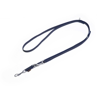 Mystique® Gummierte Umhängeleine Leine 15mm Standard Karabiner royal blau 2,5m
