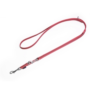 Mystique® Gummierte Umhängeleine Leine 20mm Standard Karabiner neon pink 3m