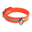 Mystique® Biothane Schweisshalsband 38mm reflex orange 40-50cm
