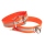 Mystique® Biothane Schweisshalsband 38mm reflex orange 45-55cm