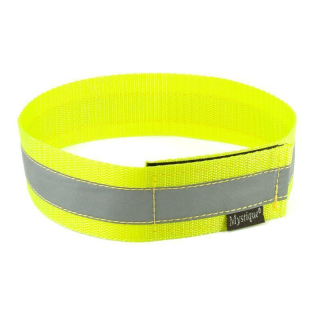 Mystique® Signalhalsband mit Klettverschluss Reflexhalsband 35cm neon gelb