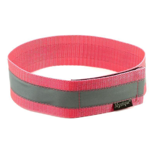 Mystique® Signalhalsband mit Klettverschluss Reflexhalsband 35cm neon pink
