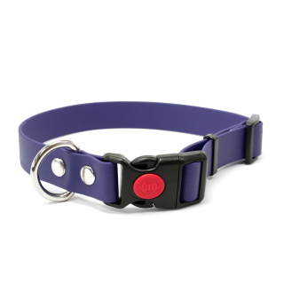 Mystique® Biothane Safety Klick Halsband 25mm 40-50cm lila